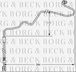 Przewód hamulcowy elastyczny BORG & BECK BBH7534