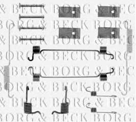 Zestaw montażowy klocków hamulcowych BORG & BECK BBK6025