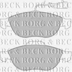 Klocki hamulcowe kpl. BORG & BECK BBP1635