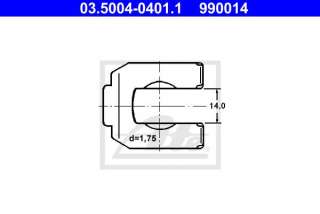 Mocowanie elastycznego przewódu hamulcowego ATE 03.5004-0401.1