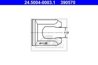 Mocowanie elastycznego przewódu hamulcowego ATE 24.5004-0003.1