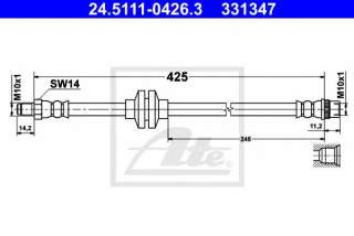 Przewód hamulcowy elastyczny ATE 24.5111-0426.3