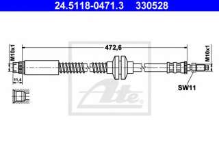 Przewód hamulcowy elastyczny ATE 24.5118-0471.3