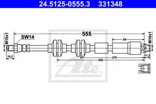 Przewód hamulcowy elastyczny ATE 24.5125-0555.3