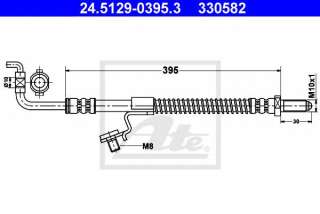 Przewód hamulcowy elastyczny ATE 24.5129-0395.3
