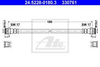 Przewód hamulcowy elastyczny ATE 24.5228-0180.3