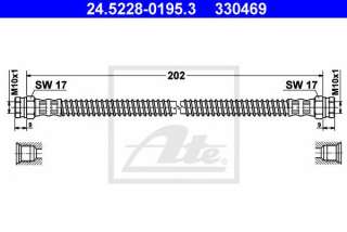 Przewód hamulcowy elastyczny ATE 24.5228-0195.3