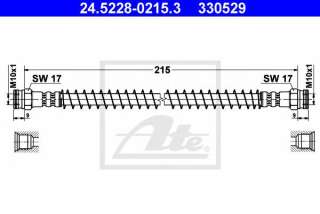 Przewód hamulcowy elastyczny ATE 24.5228-0215.3