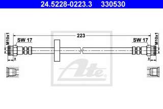 Przewód hamulcowy elastyczny ATE 24.5228-0223.3