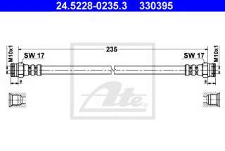 Przewód hamulcowy elastyczny ATE 24.5228-0235.3