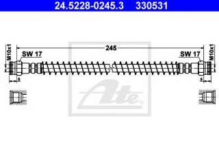 Przewód hamulcowy elastyczny ATE 24.5228-0245.3