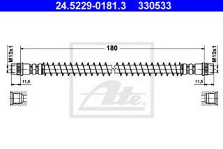 Przewód hamulcowy elastyczny ATE 24.5229-0181.3