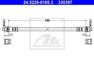 Przewód hamulcowy elastyczny ATE 24.5229-0185.3