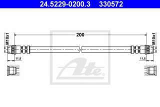 Przewód hamulcowy elastyczny ATE 24.5229-0200.3