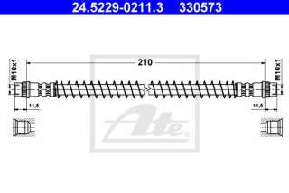 Przewód hamulcowy elastyczny ATE 24.5229-0211.3