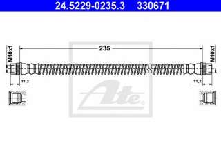 Przewód hamulcowy elastyczny ATE 24.5229-0235.3