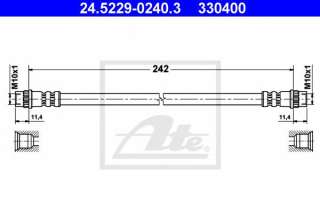 Przewód hamulcowy elastyczny ATE 24.5229-0240.3