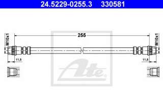 Przewód hamulcowy elastyczny ATE 24.5229-0255.3