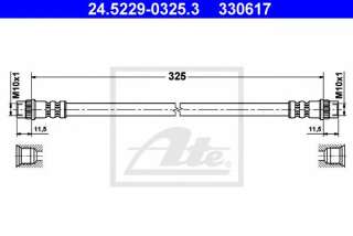 Przewód hamulcowy elastyczny ATE 24.5229-0325.3