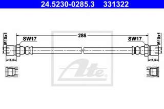 Przewód hamulcowy elastyczny ATE 24.5230-0285.3