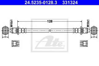 Przewód hamulcowy elastyczny ATE 24.5235-0128.3