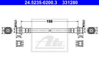 Przewód hamulcowy elastyczny ATE 24.5235-0200.3