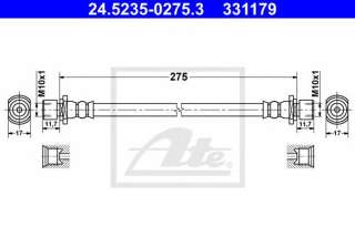 Przewód hamulcowy elastyczny ATE 24.5235-0275.3