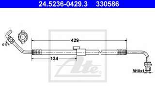 Przewód hamulcowy elastyczny ATE 24.5236-0429.3