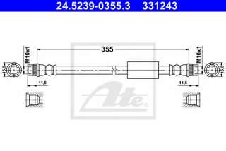 Przewód hamulcowy elastyczny ATE 24.5239-0355.3