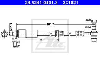 Przewód hamulcowy elastyczny ATE 24.5241-0401.3