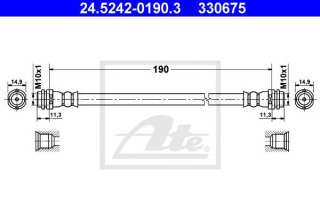 Przewód hamulcowy elastyczny ATE 24.5242-0190.3