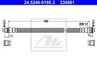 Przewód hamulcowy elastyczny ATE 24.5246-0185.3