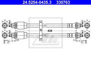 Przewód hamulcowy elastyczny ATE 24.5254-0435.3