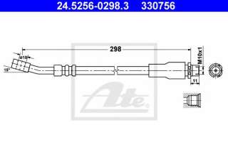 Przewód hamulcowy elastyczny ATE 24.5256-0298.3