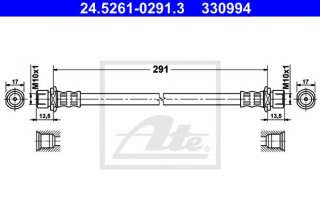 Przewód hamulcowy elastyczny ATE 24.5261-0291.3