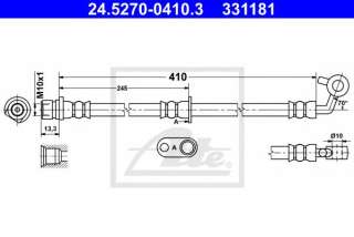 Przewód hamulcowy elastyczny ATE 24.5270-0410.3