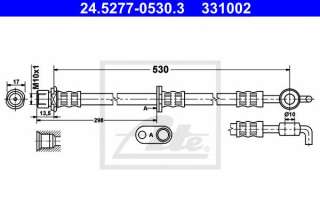 Przewód hamulcowy elastyczny ATE 24.5277-0530.3