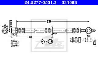 Przewód hamulcowy elastyczny ATE 24.5277-0531.3