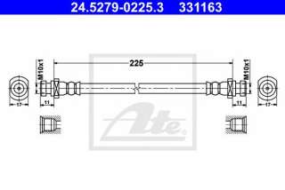 Przewód hamulcowy elastyczny ATE 24.5279-0225.3