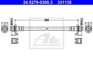 Przewód hamulcowy elastyczny ATE 24.5279-0300.3