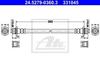 Przewód hamulcowy elastyczny ATE 24.5279-0360.3