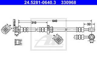 Przewód hamulcowy elastyczny ATE 24.5281-0640.3