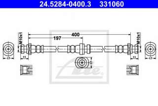 Przewód hamulcowy elastyczny ATE 24.5284-0400.3