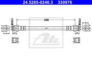 Przewód hamulcowy elastyczny ATE 24.5285-0240.3