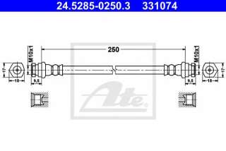 Przewód hamulcowy elastyczny ATE 24.5285-0250.3