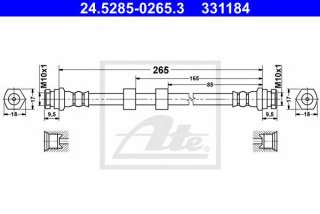 Przewód hamulcowy elastyczny ATE 24.5285-0265.3