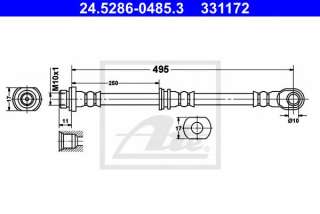 Przewód hamulcowy elastyczny ATE 24.5286-0485.3