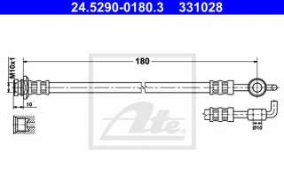 Przewód hamulcowy elastyczny ATE 24.5290-0180.3