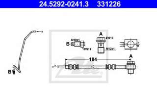 Przewód hamulcowy elastyczny ATE 24.5292-0241.3