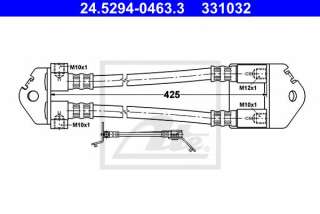Przewód hamulcowy elastyczny ATE 24.5294-0463.3
